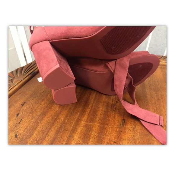 JustFab, Women, heels 4.5”, pink,fabric, size7.5.: - Picture 8 of 11